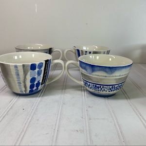 Portobello by Inspire blue & gray coffee mugs